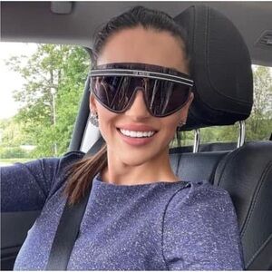 NEW Dior Distressed Star Shield Sunglasses